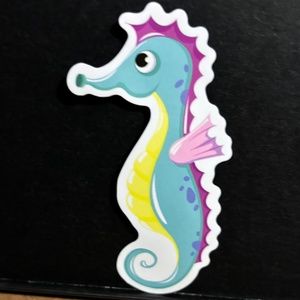 COLORFUL CARTOON SEA HORSE STICKER